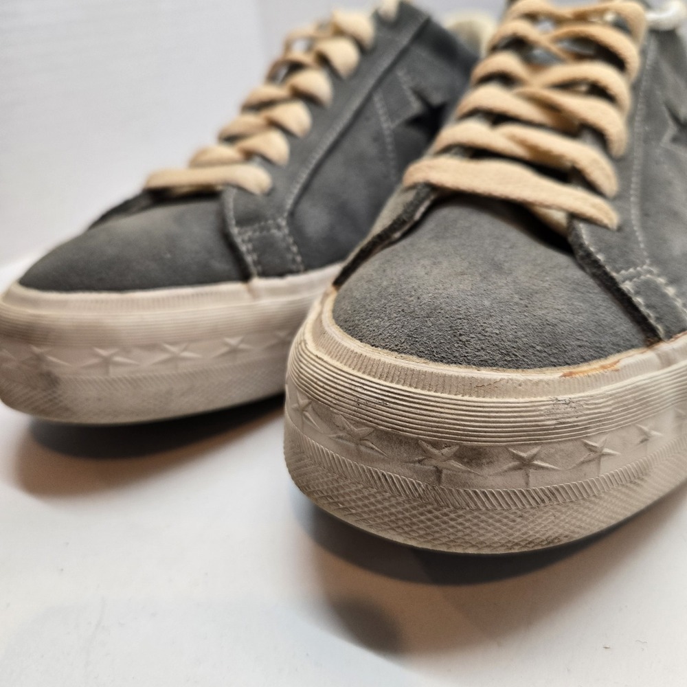 Vintage 90s Converse One Star‎ Gray Suede Shoes Kurt Cobain Grunge Men's Sz 9 - Picture 9 of 9